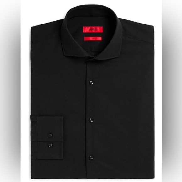 Hugo Boss Solid Slim Fit Dress Shirt - Picture 2 of 7